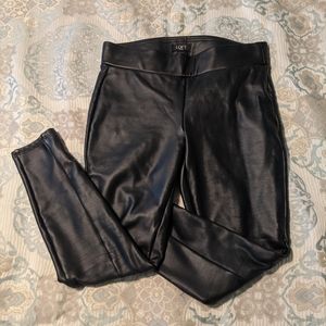 LOFT Faux Leather Leggings (S Petite)